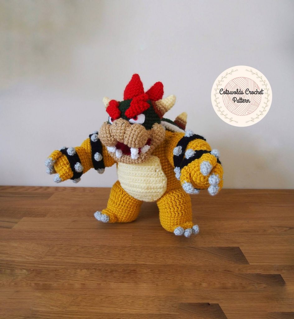 bowser Mario crocheté cadeau