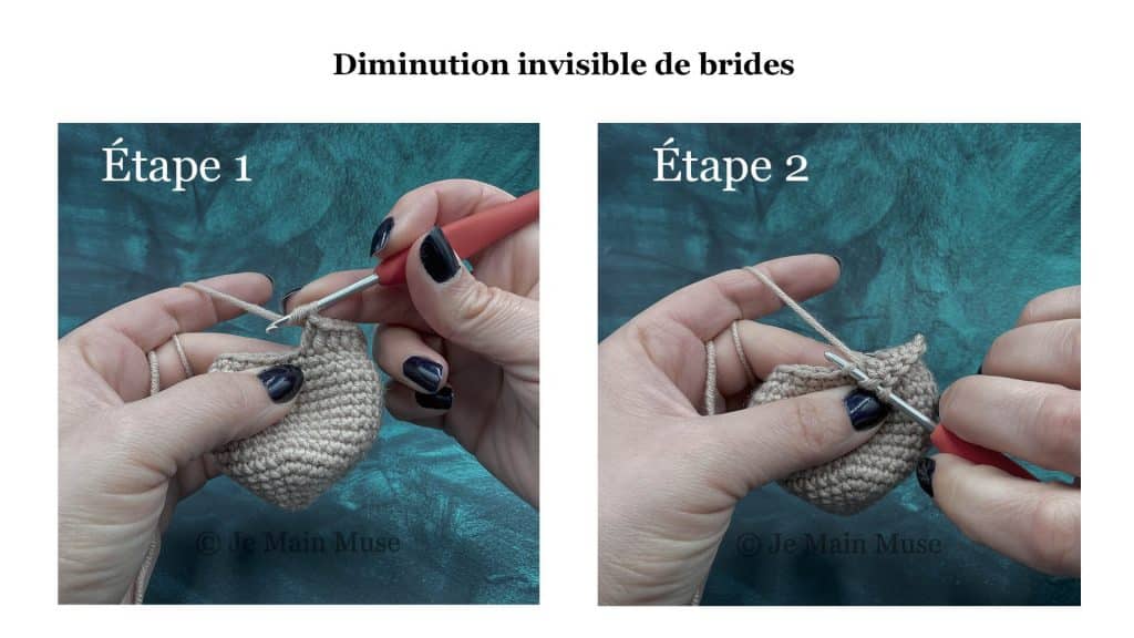 diminution invisible brides crochet