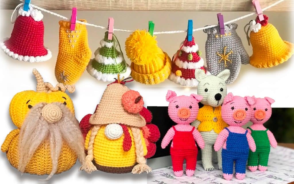 jouets en crochet créés par designer Ukraine Etsy