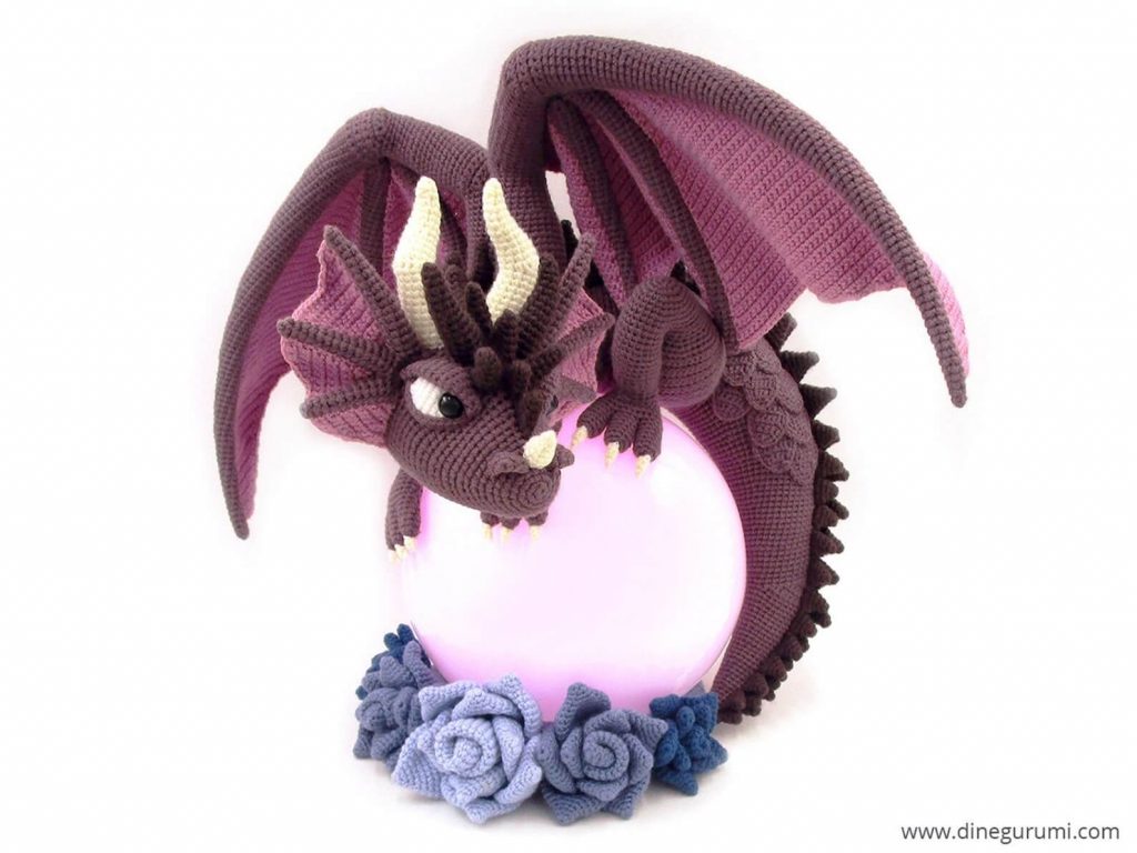 patron de crochet dragon xxl dinegurumi
